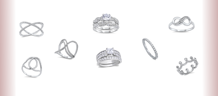 silver rings for women